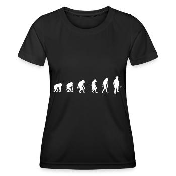Pompier Pompier Pompier - T-shirt sport Femme - noir - Devant - AI Model Female 172 light (172cm)