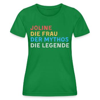 Joline Fau Mythos Legende - Frauen Funktions-T-Shirt - Kelly Green - Vorne - AI Model Female 172 dark (172cm)