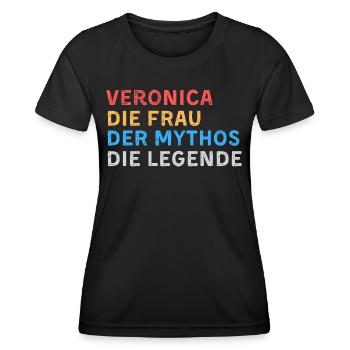 Veronica Fau Mythos Legende - Frauen Funktions-T-Shirt - Schwarz - Vorne - AI Model Female 172 light (172cm)