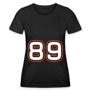 89 Number Symbol - Women's Functional T-Shirt - black - Front - AI Model Female 172 light (172cm)