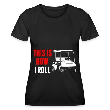 golf golf course - Women's Functional T-Shirt - black - Front - AI Model Female 172 light (172cm)