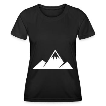 Mountains Outdoor - Women's Functional T-Shirt - black - Front - AI Model Female 172 light (172cm)