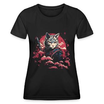 Japanische Samurai Japan - Frauen Funktions-T-Shirt - Schwarz - Vorne - AI Model Female 172 light (172cm)