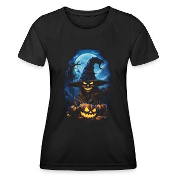 Halloween Creepy Artwork Horreur - T-shirt sport Femme - noir - Devant - AI Model Female 172 light (172cm)