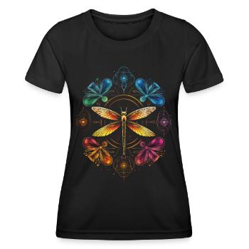 Mandala Chakra Spirituel Hindouisme Spiritualité - T-shirt sport Femme - noir - Devant - AI Model Female 172 light (172cm)