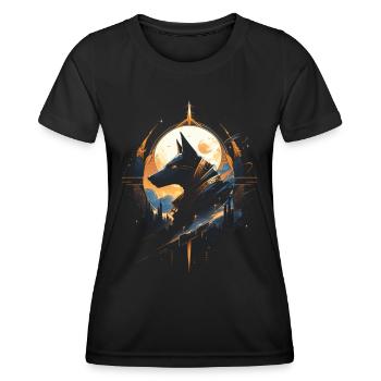 Anubis God Gaming Egyptian - Women's Functional T-Shirt - black - Front - AI Model Female 172 light (172cm)