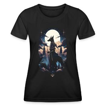 Anubis God Gaming Egyptian - Women's Functional T-Shirt - black - Front - AI Model Female 172 light (172cm)