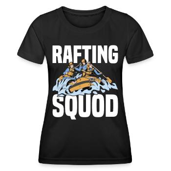 Tenue d’escouade de rafting pour les équipes de navigation de plaisance dans les montagnes - T-shirt sport Femme - noir - Devant - AI Model Female 172 light (172cm)