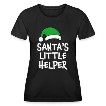 Santa's Little Helper - Women's Functional T-Shirt - black - Front - AI Model Female 172 light (172cm)