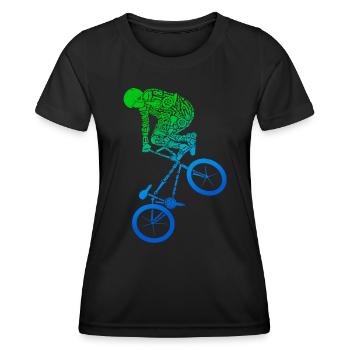 BMX Bike Stunts Tricks Kids Bike BMX Boys - Women's Functional T-Shirt - black - Front - AI Model Female 172 light (172cm)