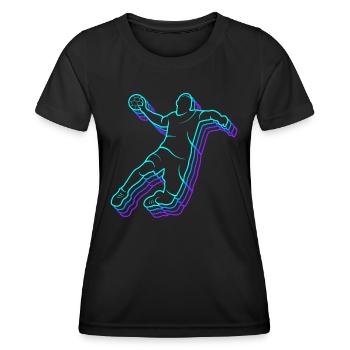Handball Player Handball Player Men Handball Boys - Women's Functional T-Shirt - black - Front - AI Model Female 172 light (172cm)