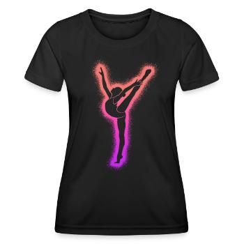 Gymnast Gymnastics Artistic Gymnastics Women Children Gymnastics - Women's Functional T-Shirt - black - Front - AI Model Female 172 light (172cm)
