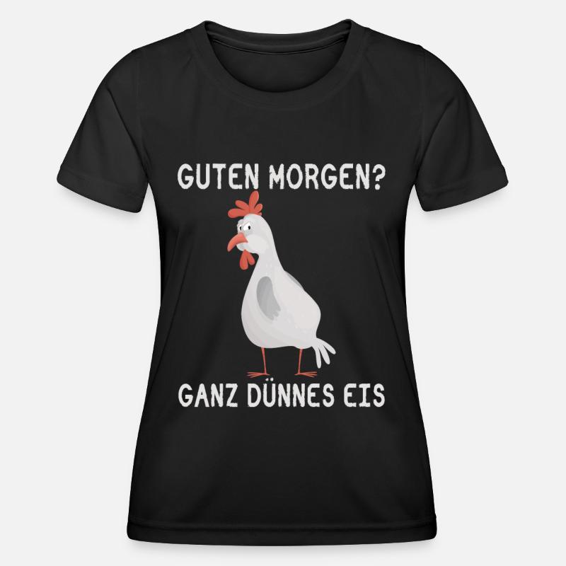 Good morning? Very thin ice! - Women's Functional T-Shirt - black
