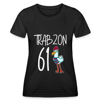 Trabzon 61 Türkei Stadt - Frauen Funktions-T-Shirt - Schwarz - Vorne - AI Model Female 172 light (172cm)