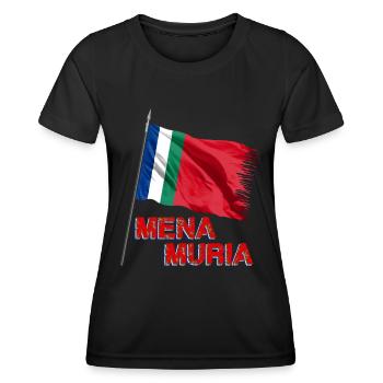 Maluku Mena Muria - T-shirt sport Femme - noir - Devant - AI Model Female 172 light (172cm)