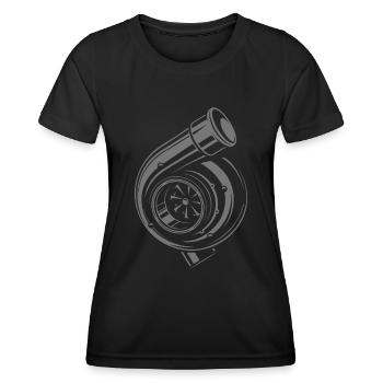 Turbo - T-shirt sport Femme - noir - Devant - AI Model Female 172 light (172cm)