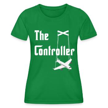Aviation I ATC I Airplane I Funny air traffic - Women's Functional T-Shirt - kelly green - Front - AI Model Female 172 dark (172cm)