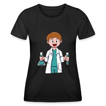 Kleiner Forscher - Frauen Funktions-T-Shirt - Schwarz - Vorne - AI Model Female 172 light (172cm)