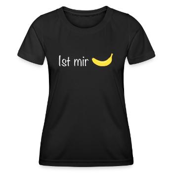 Ist mir Banane ist mir egal - Frauen Funktions-T-Shirt - Schwarz - Vorne - AI Model Female 172 light (172cm)