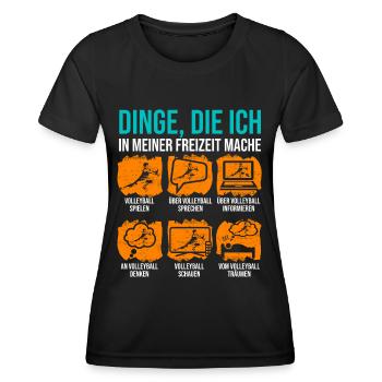 Volleyball Spruch für Volleyballer - Frauen Funktions-T-Shirt - Schwarz - Vorne - AI Model Female 172 light (172cm)