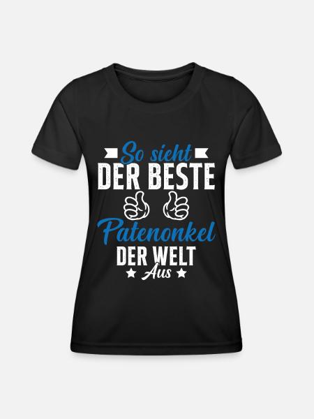 so sieht der beste patenonkel der welt aus - Frauen Funktions-T-Shirt - Schwarz