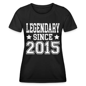 Legendary since 2015 - Frauen Funktions-T-Shirt - Schwarz - Vorne - AI Model Female 172 light (172cm)