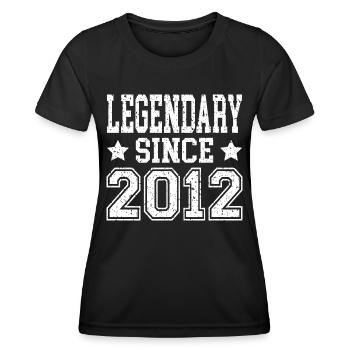 Legendary since 2012 - Women's Functional T-Shirt - black - Front - AI Model Female 172 light (172cm)