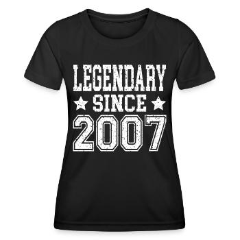 Legendary since 2007 - Women's Functional T-Shirt - black - Front - AI Model Female 172 light (172cm)
