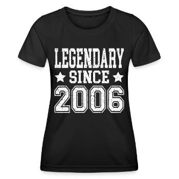 Legendary since 2006 - Frauen Funktions-T-Shirt - Schwarz - Vorne - AI Model Female 172 light (172cm)