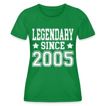 Legendary since 2005 - Frauen Funktions-T-Shirt - Kelly Green - Vorne - AI Model Female 172 dark (172cm)