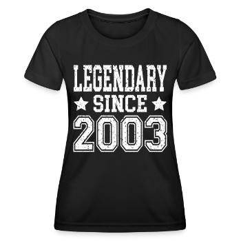 Legendary since 2003 - Women's Functional T-Shirt - black - Front - AI Model Female 172 light (172cm)