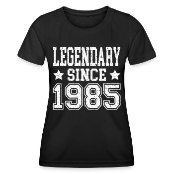 Legendary since 1985 - Women's Functional T-Shirt - black - Front - AI Model Female 172 light (172cm)
