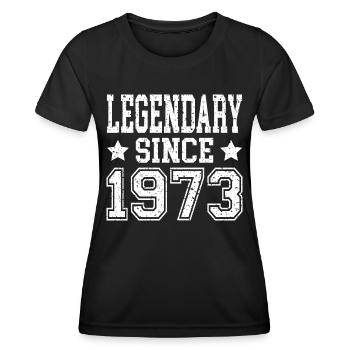 Legendary since 1973 - Women's Functional T-Shirt - black - Front - AI Model Female 172 light (172cm)