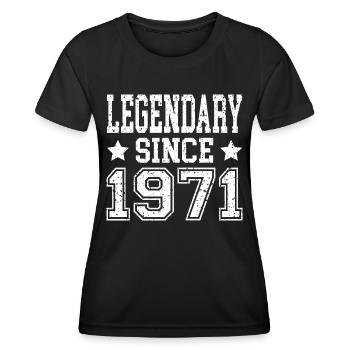 Legendary since 1971 - Women's Functional T-Shirt - black - Front - AI Model Female 172 light (172cm)
