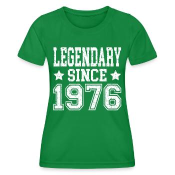 Legendary since 1976 - Women's Functional T-Shirt - kelly green - Front - AI Model Female 172 dark (172cm)