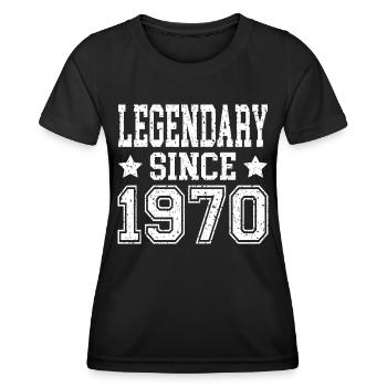 Legendary since 1970 - Women's Functional T-Shirt - black - Front - AI Model Female 172 light (172cm)