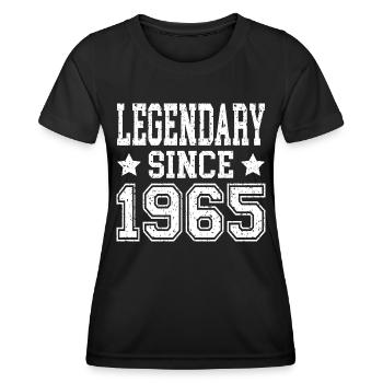 Legendary since 1965 - Women's Functional T-Shirt - black - Front - AI Model Female 172 light (172cm)