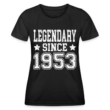 Legendary since 1953 - Frauen Funktions-T-Shirt - Schwarz - Vorne - AI Model Female 172 light (172cm)