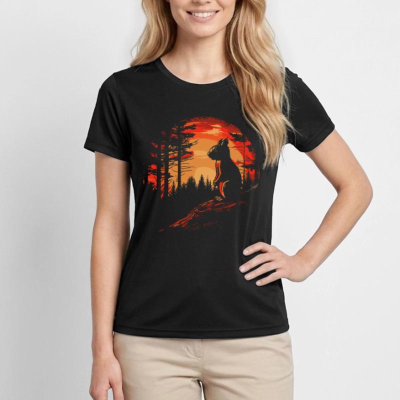 Squirrel Forest Tree Squirrel Squirrel Women's Functional T-Shirt