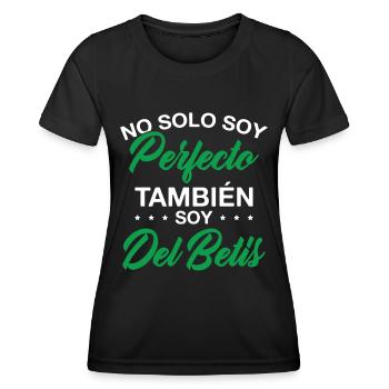Je ne suis pas seulement parfait, je suis aussi un fan du Betis - T-shirt sport Femme - noir - Devant - AI Model Female 172 light (172cm)