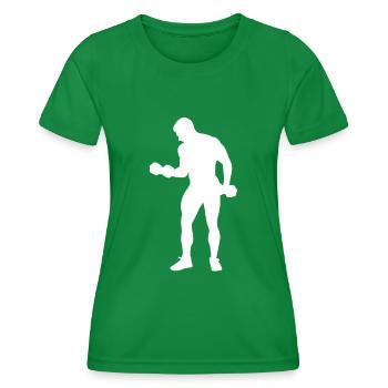 Fitness Workout Personal Training - Women's Functional T-Shirt - kelly green - Front - AI Model Female 172 dark (172cm)