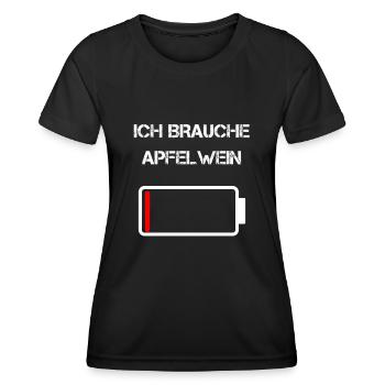 Lustiges Apfelwein Geschenk - Frauen Funktions-T-Shirt - Schwarz - Vorne - AI Model Female 172 light (172cm)