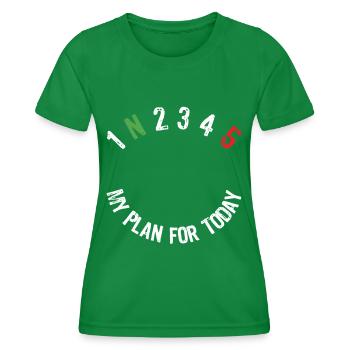 Motif de moto pour motards avec slogan - T-shirt sport Femme - vert - Devant - AI Model Female 172 dark (172cm)