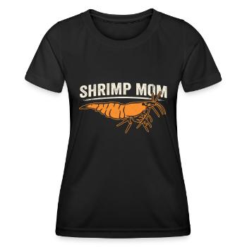 Dwarf Prawn Shrimp Shrimp Aquascaper Aquascaper Aquastry - Women's Functional T-Shirt - black - Front - AI Model Female 172 light (172cm)
