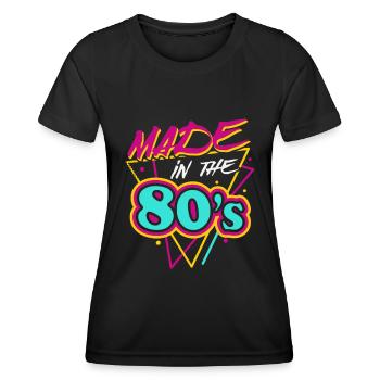 Made In The 80s Retro Carnival 80s Theme Party - T-shirt sport Femme - noir - Devant - AI Model Female 172 light (172cm)