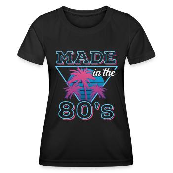 Made In The 80s Retro Carnival 80s Theme Party - T-shirt sport Femme - noir - Devant - AI Model Female 172 light (172cm)