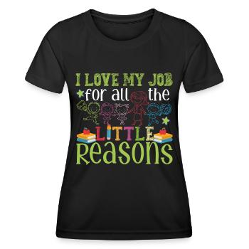 Kindergarten Daycare Teacher - Women's Functional T-Shirt - black - Front - AI Model Female 172 light (172cm)