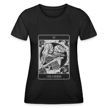 The lovers Female Couple Occult Gift Idea - Women's Functional T-Shirt - black - Front - AI Model Female 172 light (172cm)