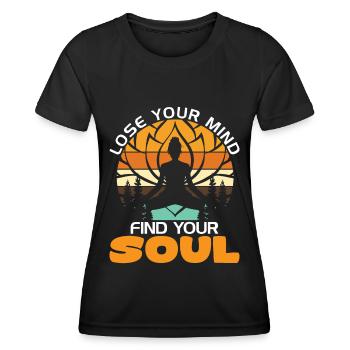 Meditation Find Your Soul Namaste - Women's Functional T-Shirt - black - Front - AI Model Female 172 light (172cm)