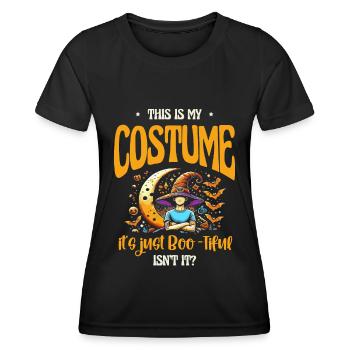 Dies Ist Mein Kostüm, Es Ist Einfach Wunderschön - Frauen Funktions-T-Shirt - Schwarz - Vorne - AI Model Female 172 light (172cm)